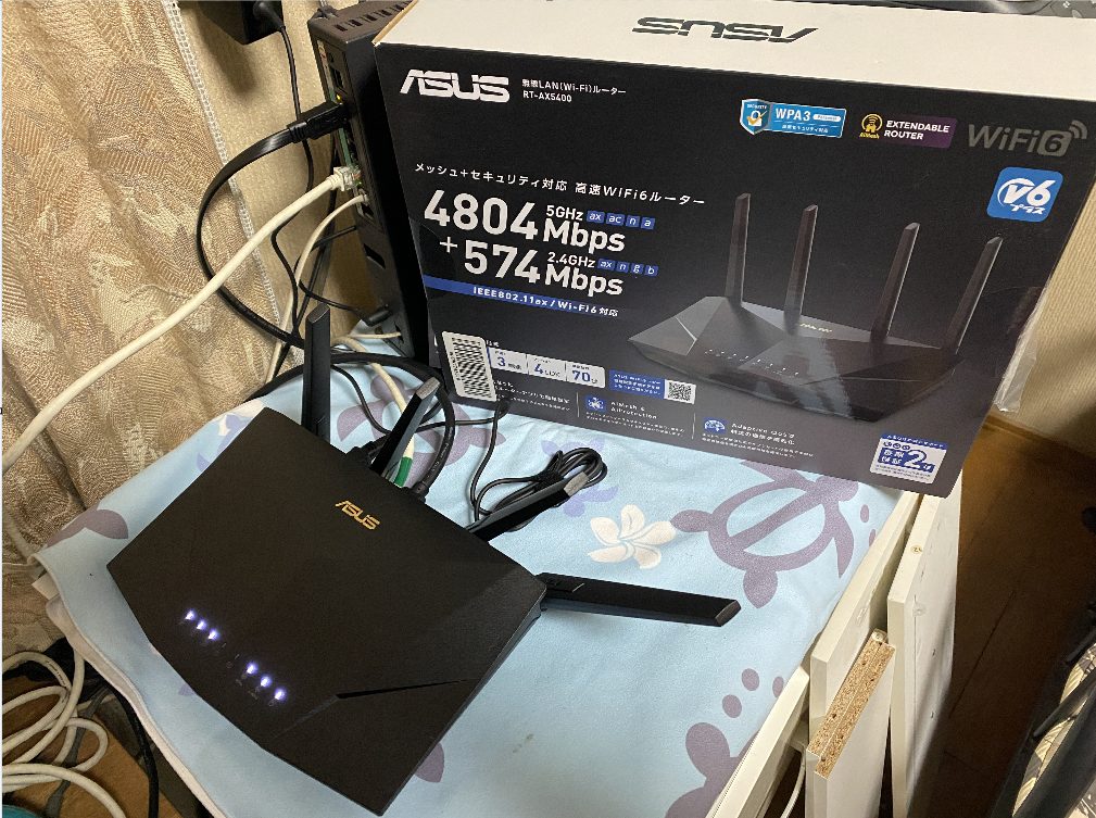 ASUS WiFi RT-AX5400 無線WiFiルーター WiFi6 4804+574Mbps v6プラス